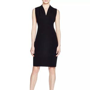Tahari Sheath Dress with Pleat Detailing
